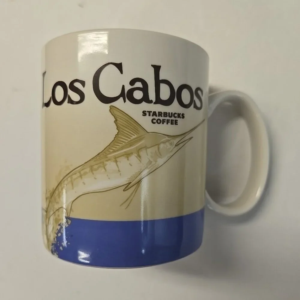 Los Cabos Mexico Marlin Starbucks Global Icon Series 16oz Coffee Mug 2013